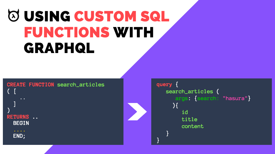 Using Custom SQL functions for queries with Postgres and GraphQL