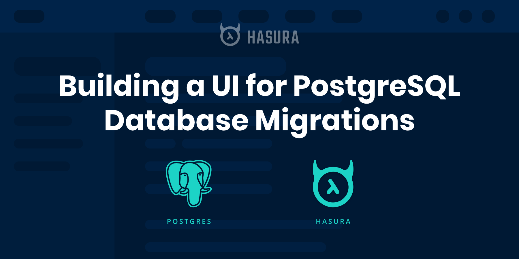 Building a UI for PostgreSQL Database Migrations