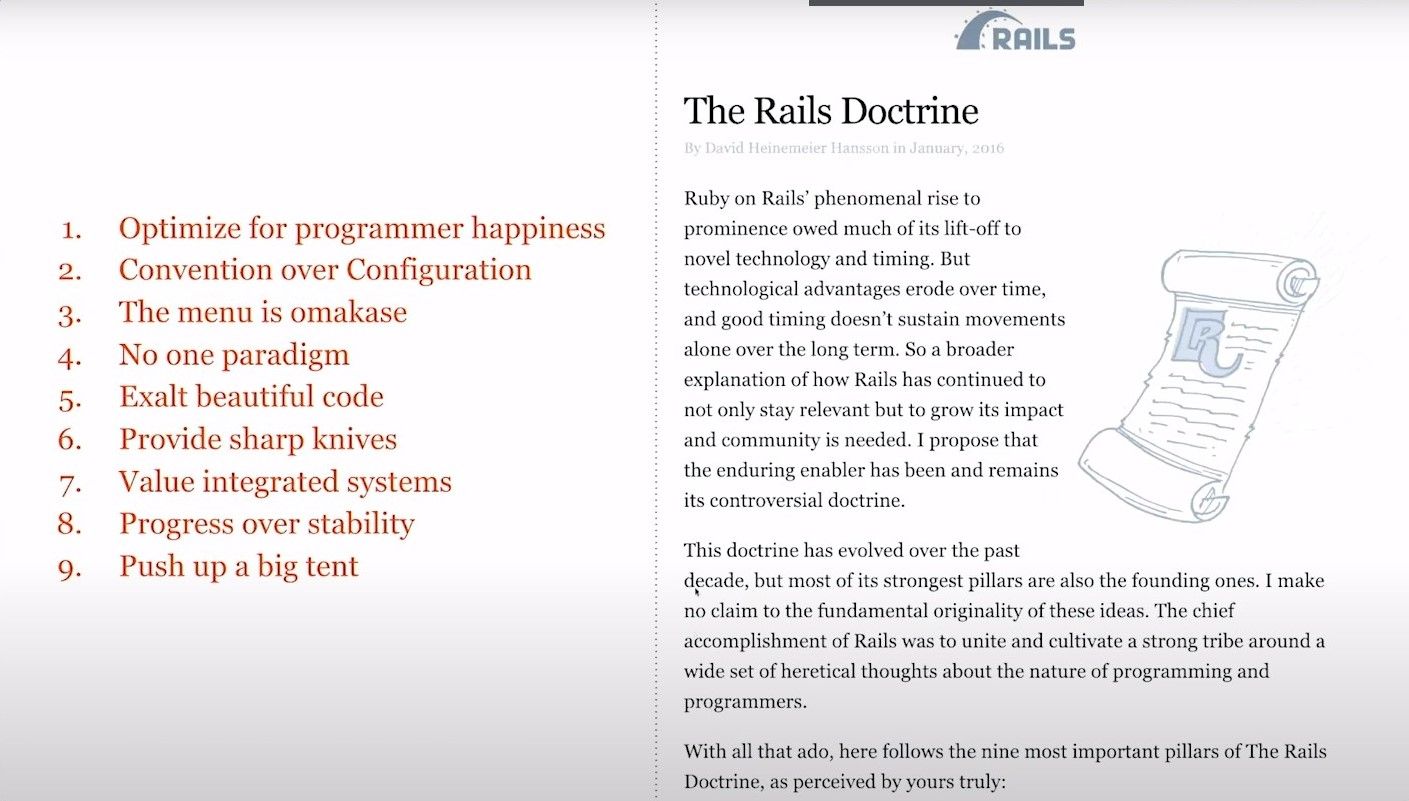 The Rails Doctrine
