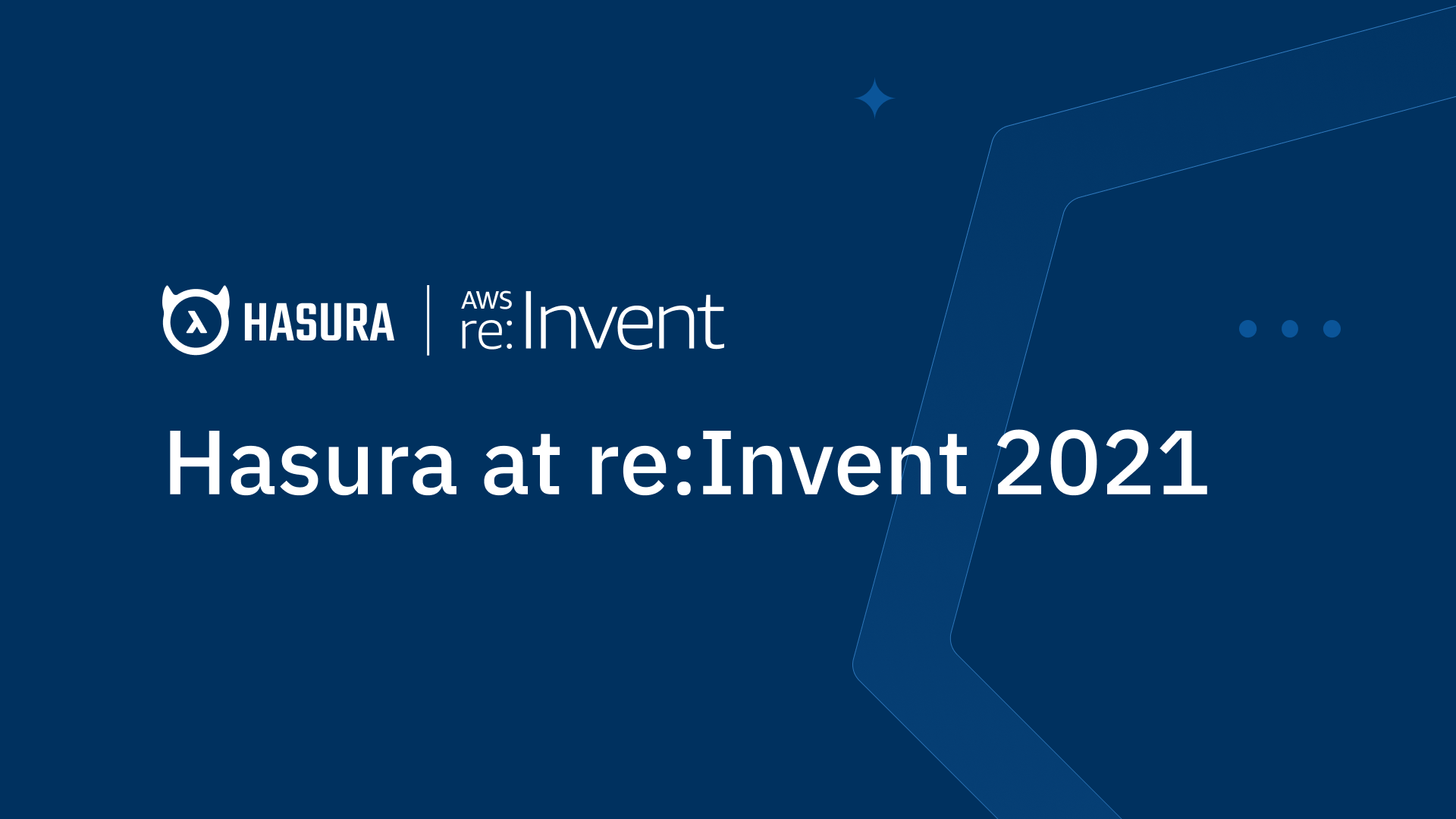 Meet Hasura at AWS re:Invent