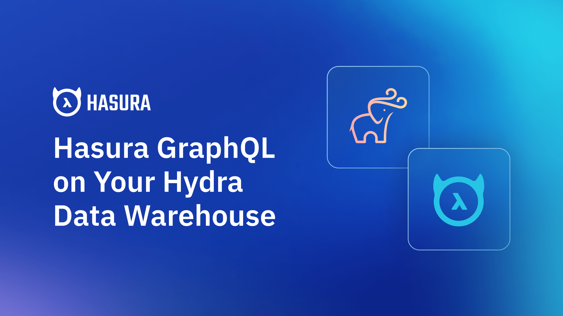 Hasura GraphQL on Your Hydra Data Warehouse