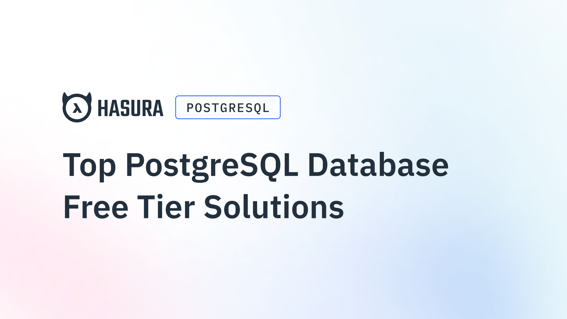 Top PostgreSQL Database Free Tier Solutions