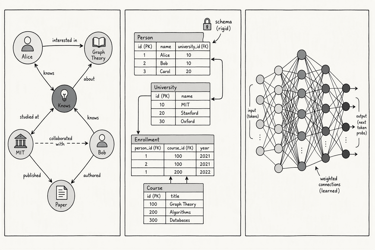 Illustration for What a Knowledge Graph in AI Is, and What It Is Not