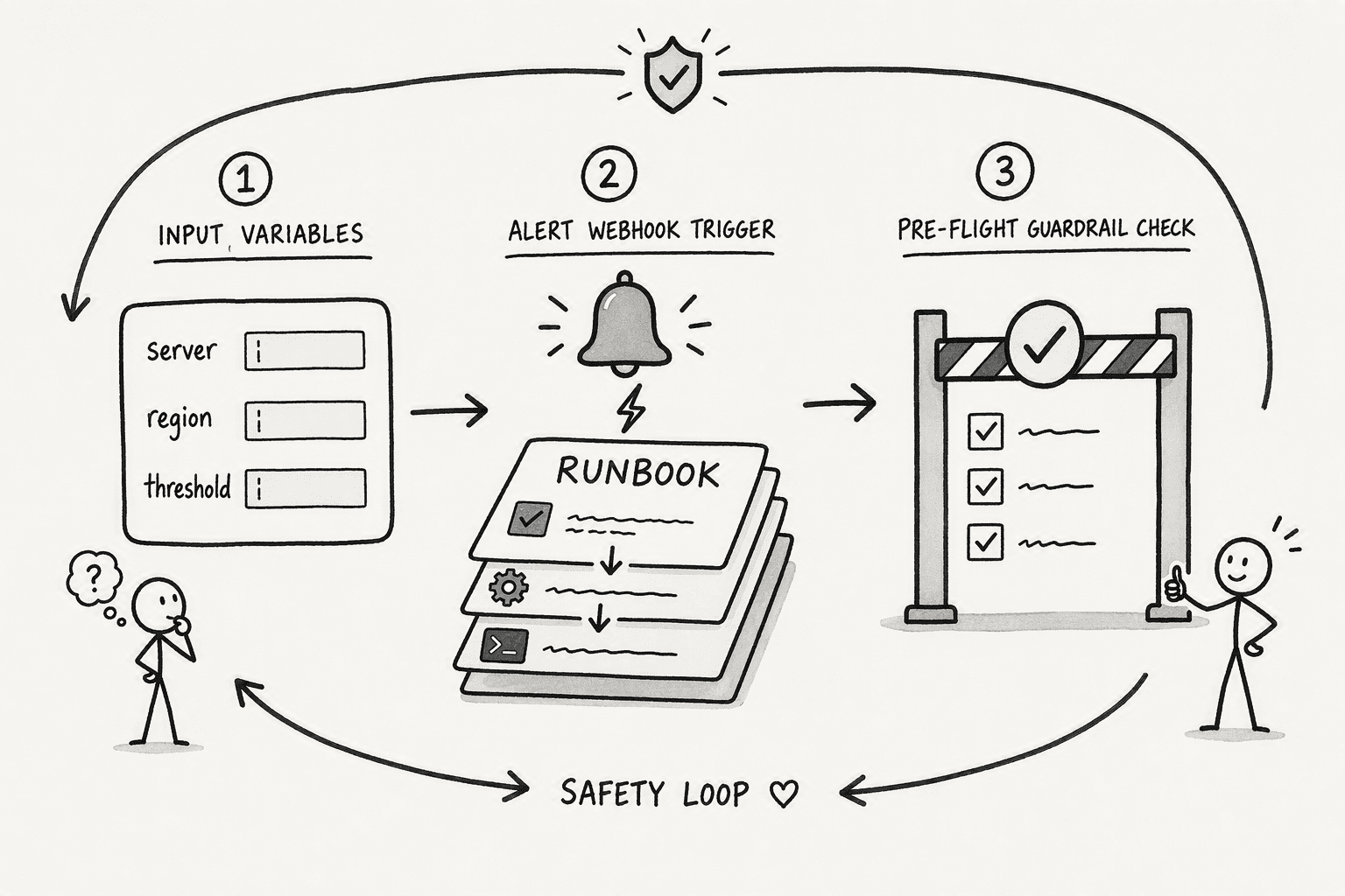 Illustration for Step 3: Enrich the plan with triggers, variables, and environment-specific guardrails
