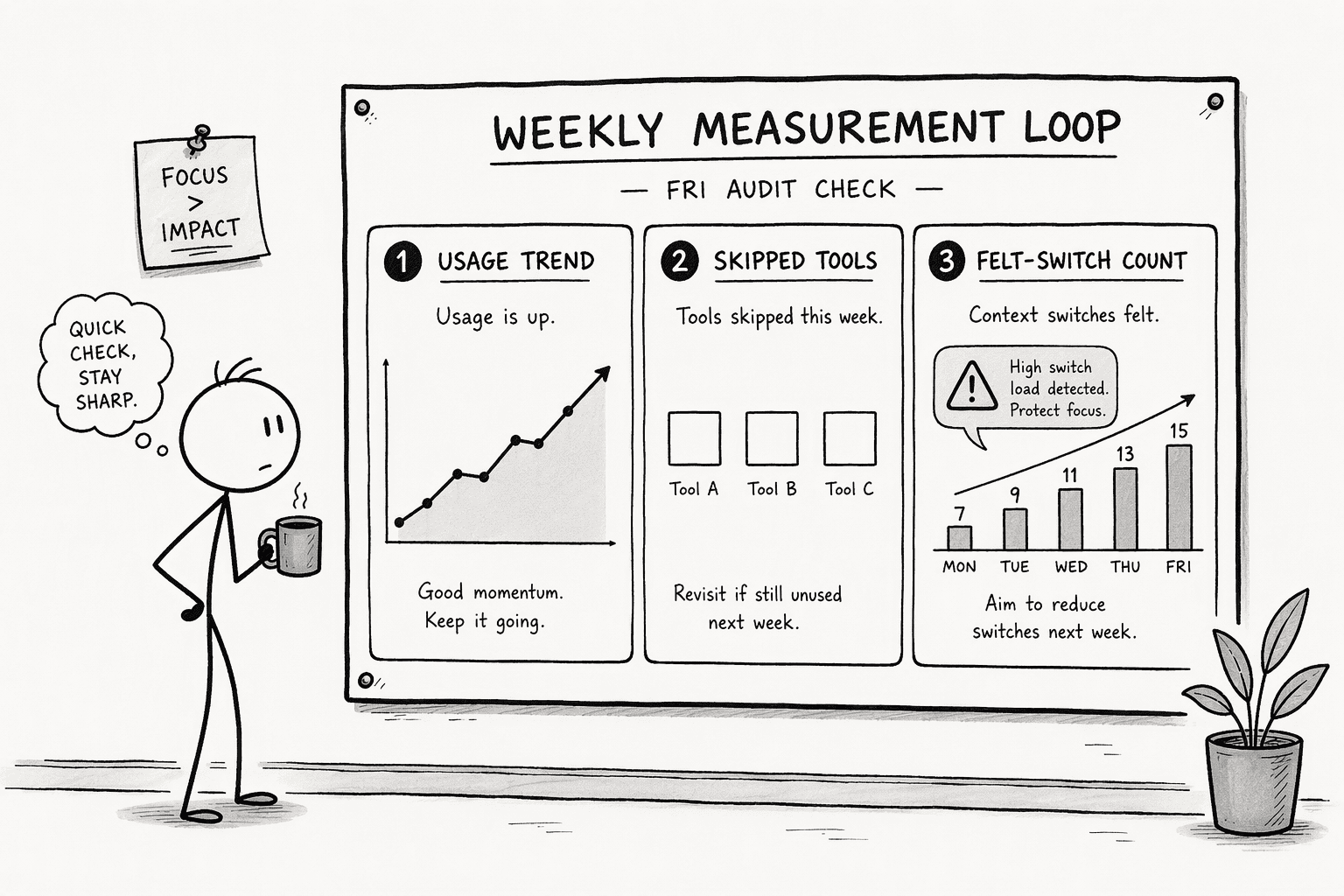 Illustration for Step 7: Implement a Continuous Measurement and Burnout-Prevention System