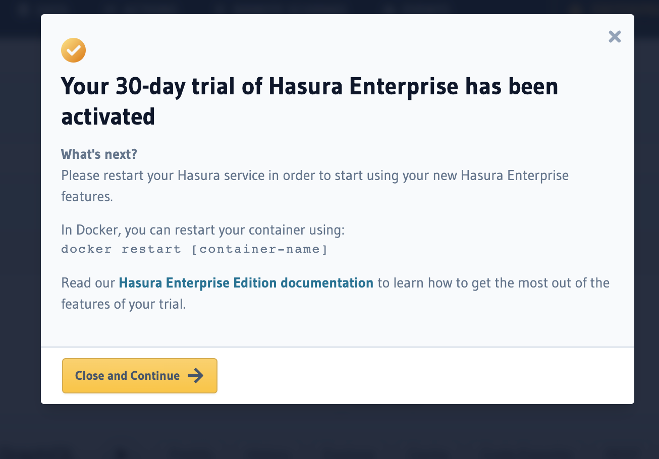 Enterprise Edition Trial Success