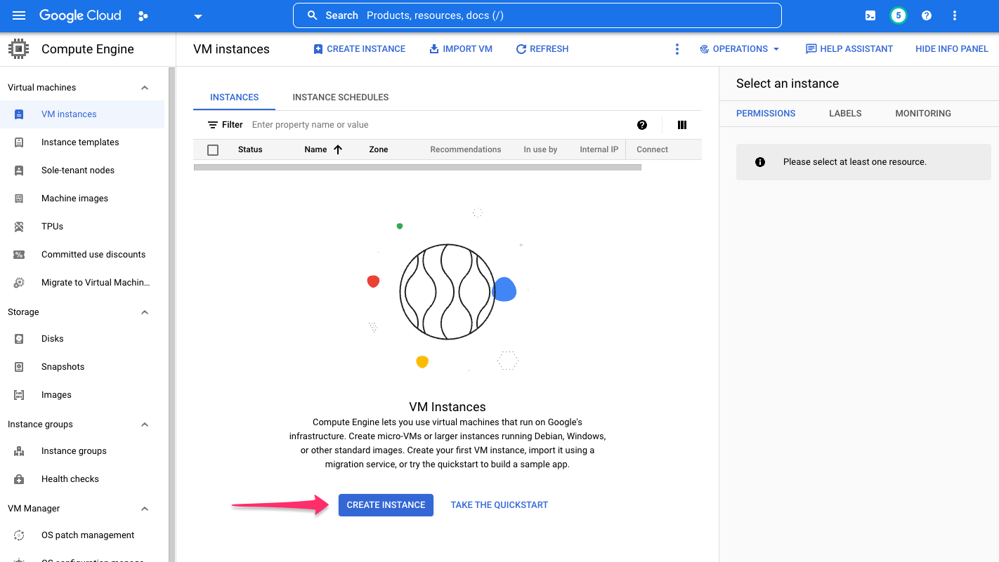 AlloyDB VM create instance