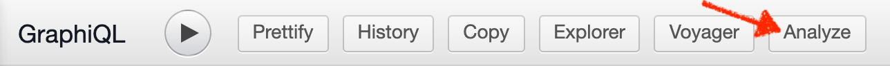 Query analyze button on Hasura Console