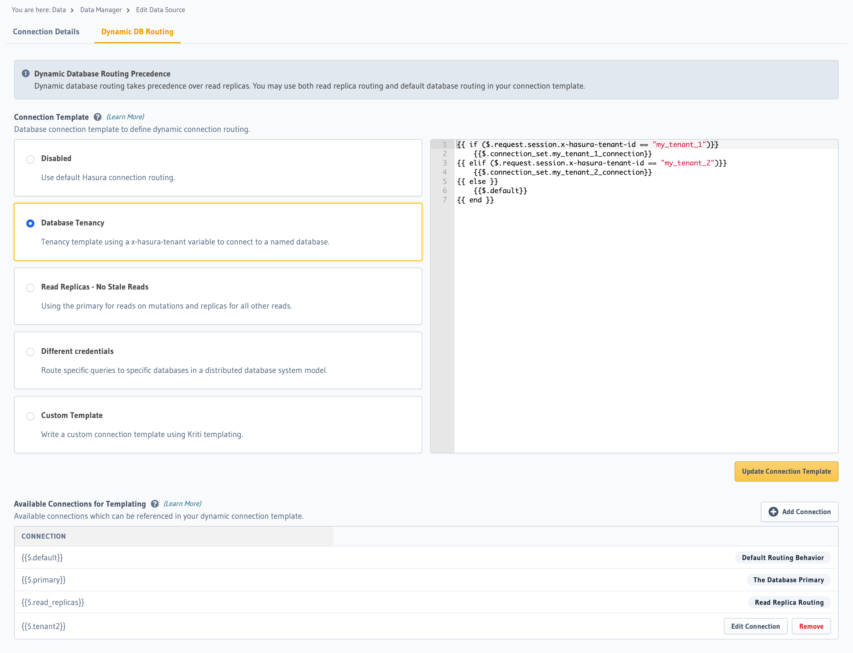 Dynamic routing