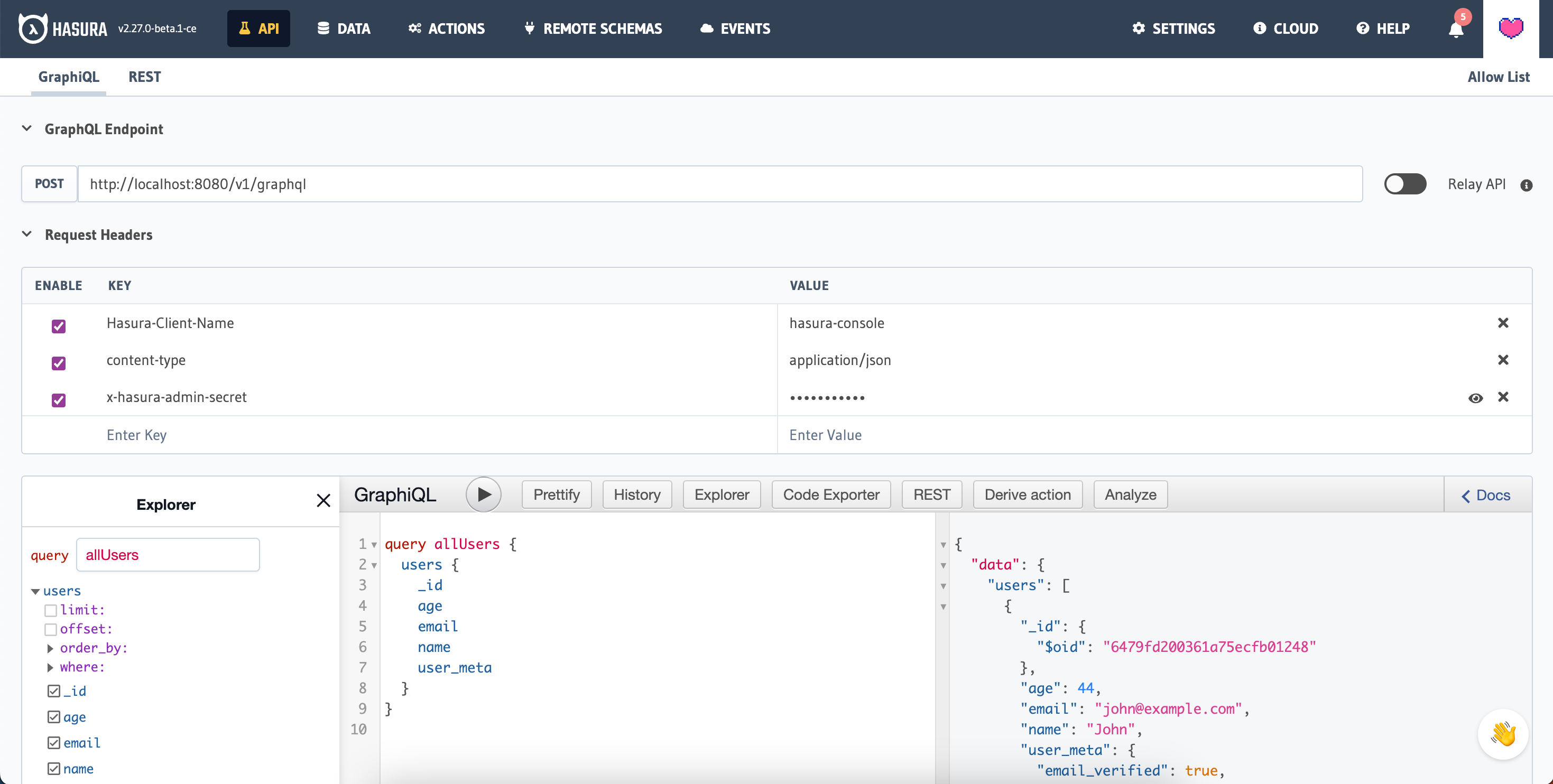 Connecting to MongoDB - Making a GraphQL query.