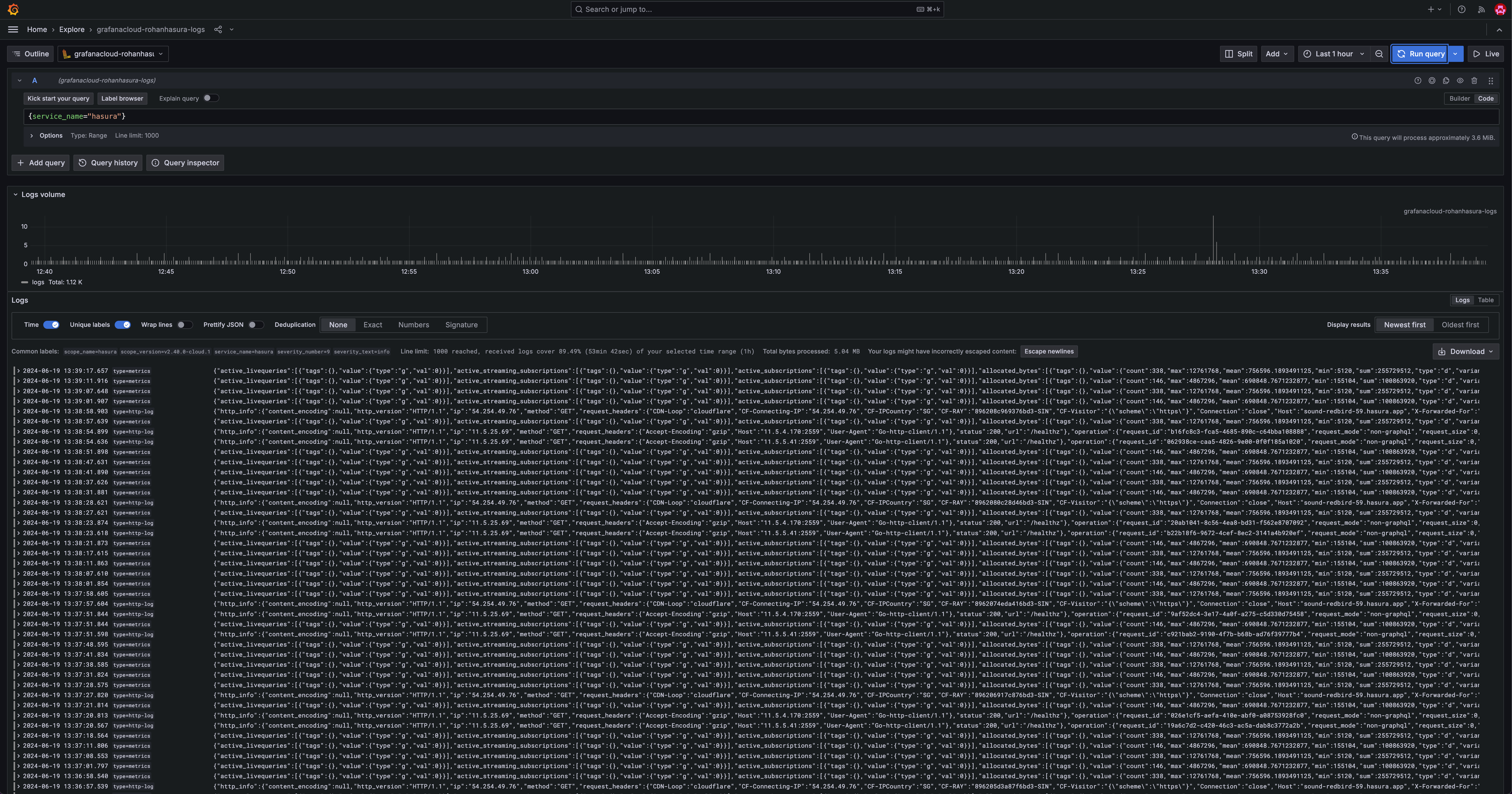 Grafana Cloud Logs