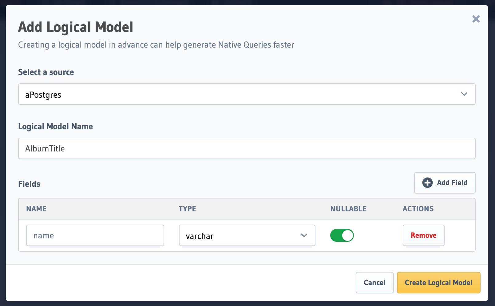 Create Logical Model