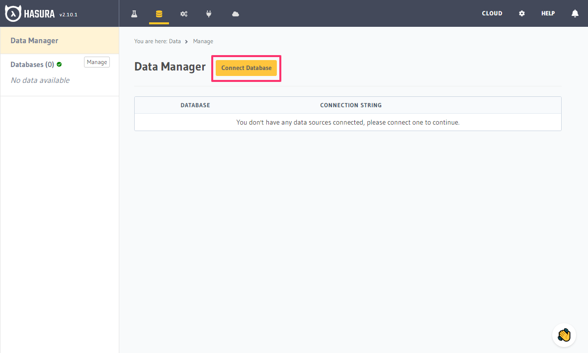 Manage databases