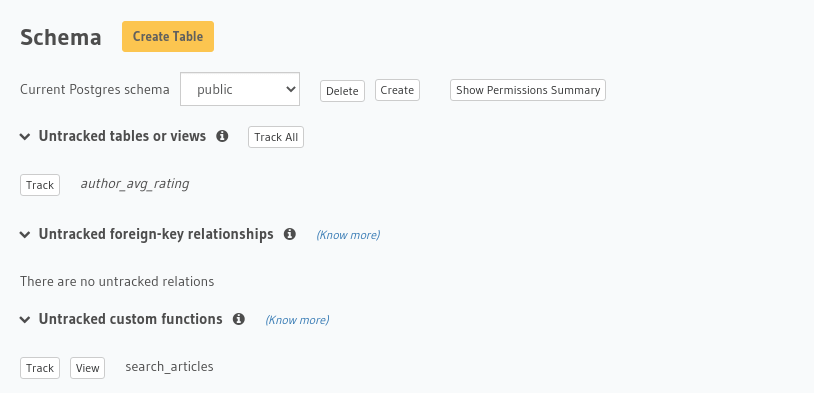 Track functions