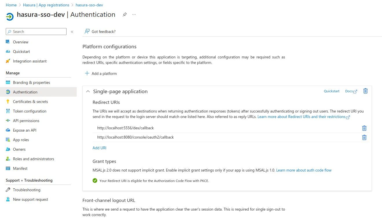 Register Azure AD application