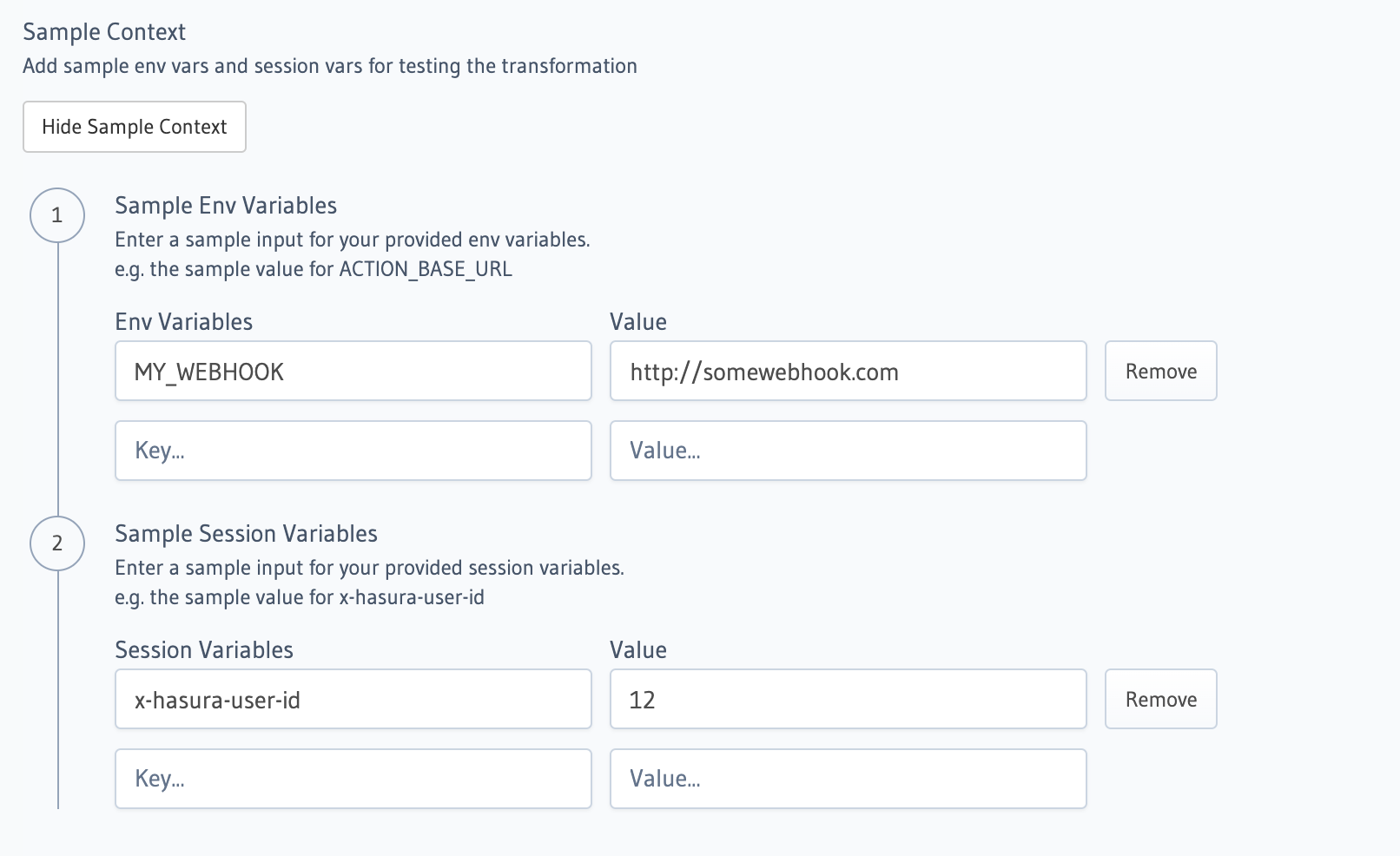 Add generic sample context