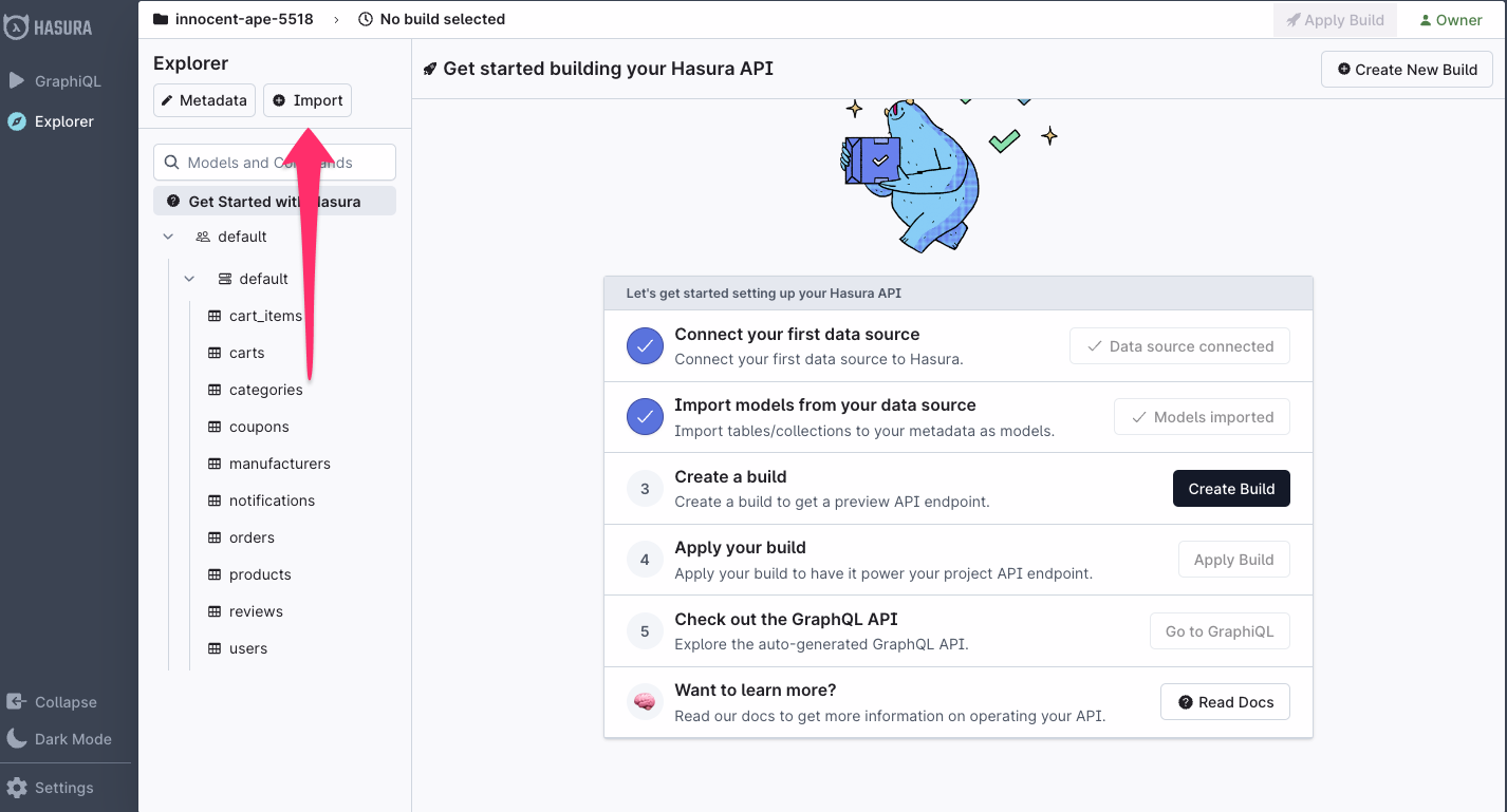 See relationships in metadata