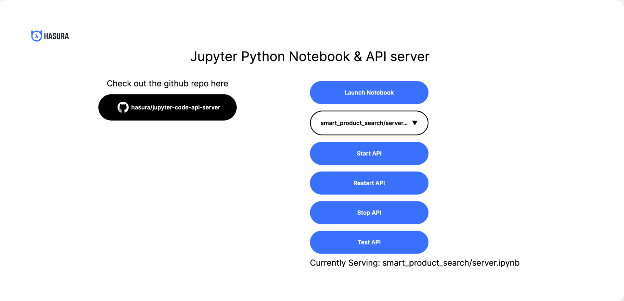 Jupyter Notebook homepage