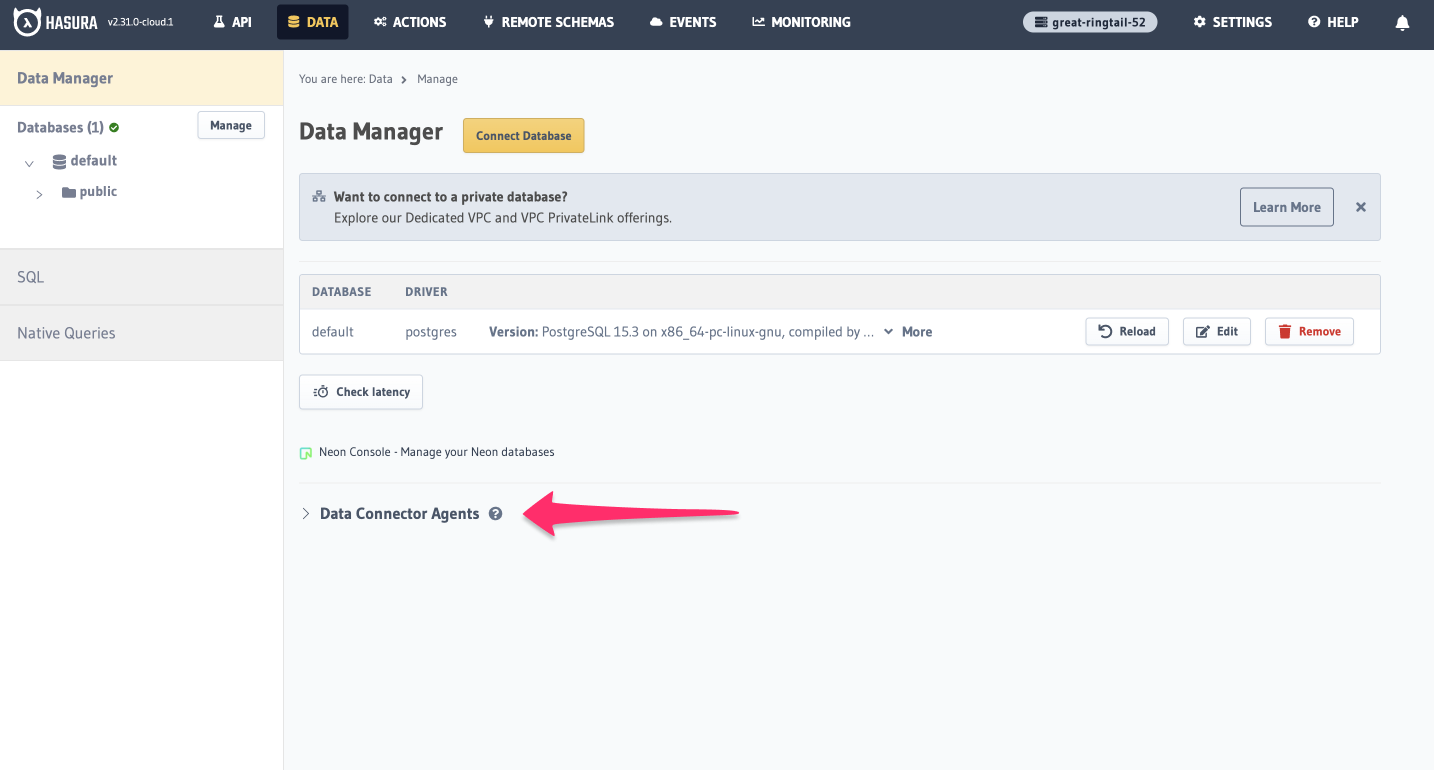 Add the agent for a Weaviate database